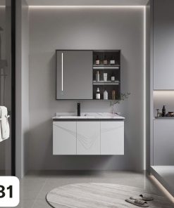 Bộ tủ chậu LAVABO 281 Chất liệu Gỗ Sơn Nhiệt