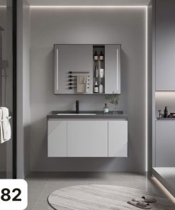 Bộ tủ chậu LAVABO 282 Chất liệu Gỗ Sơn Nhiệt