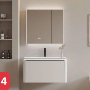 Bộ tủ chậu LAVABO 284 Chất liệu Gỗ