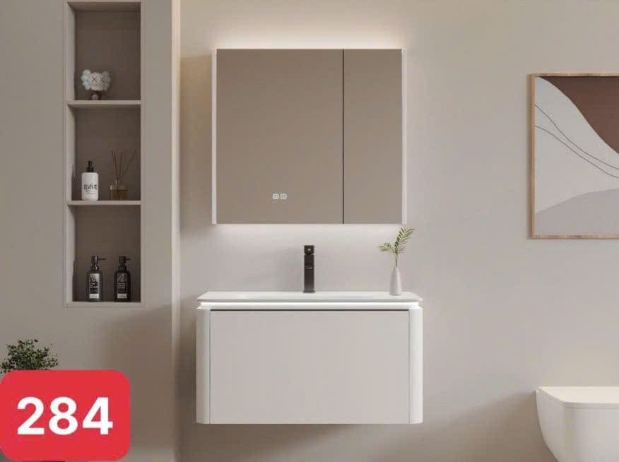 Bộ tủ chậu LAVABO 284 Chất liệu Gỗ