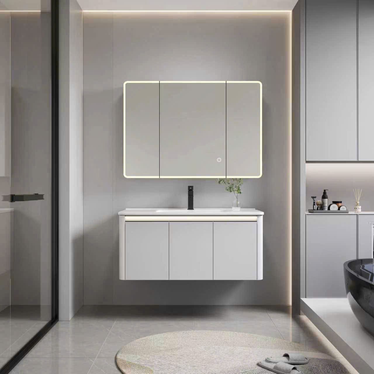 Bộ tủ chậu LAVABO 286 PVC chống nước