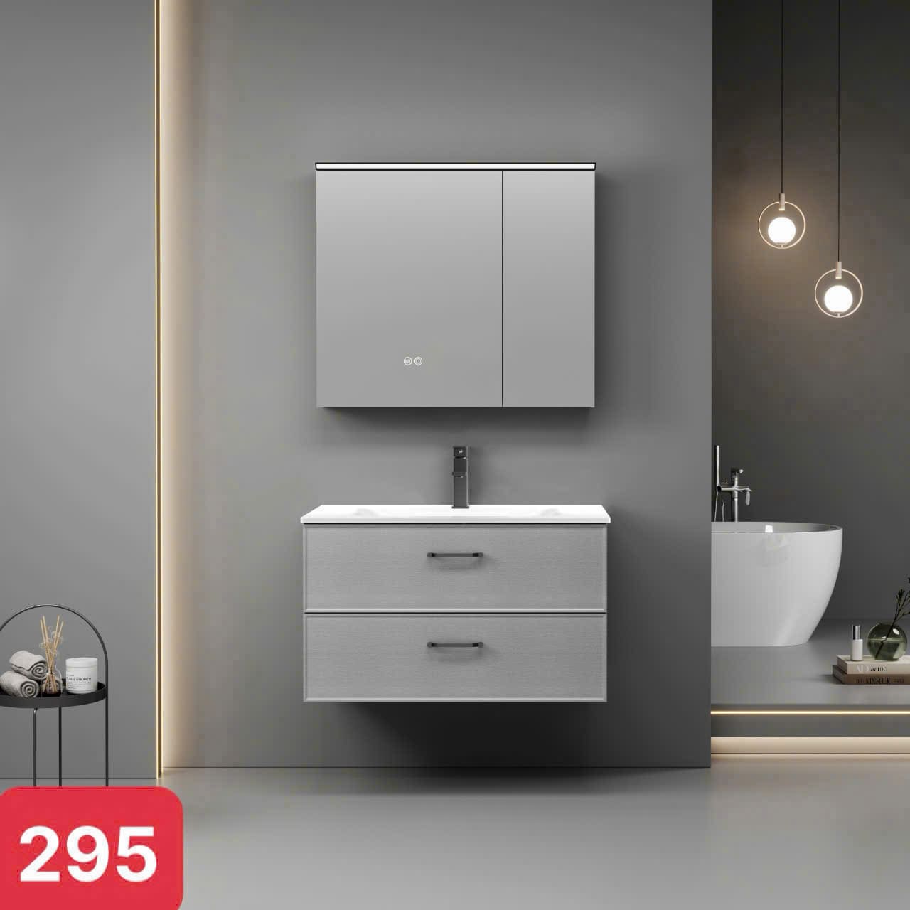 Bộ tủ chậu LAVABO 295 INOX
