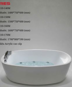 Bồn Tắm ARES AR2110-140M Massager Đặt Sàn