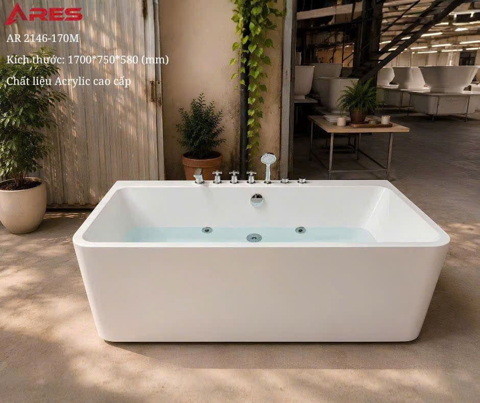 Bồn Tắm ARES AR2146-170M Massager Đặt Sàn