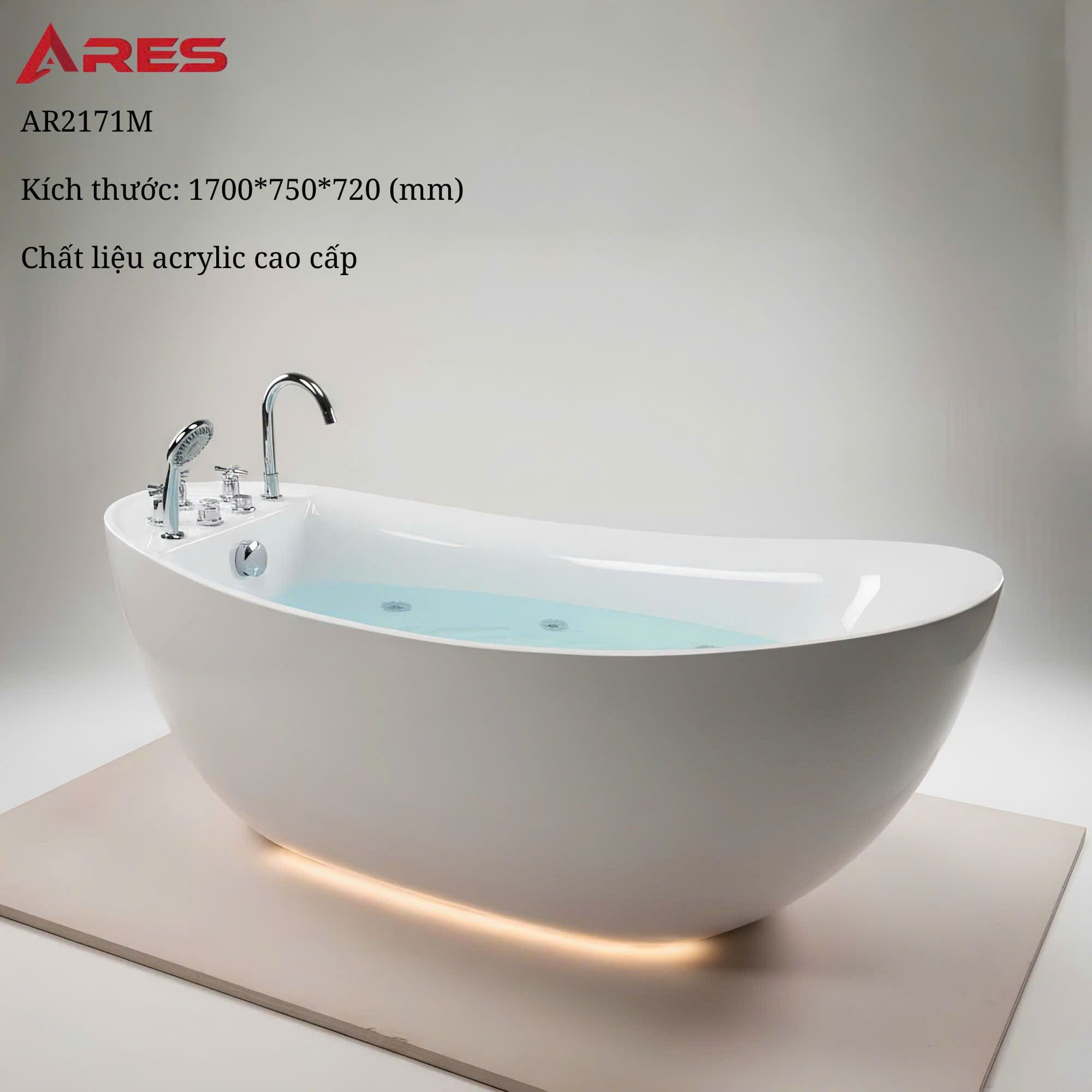Bồn Tắm ARES AR2171M Massager Đặt Sàn