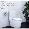 Bồn cầu 1 khối nắp êm CAESAR C1364 (3)