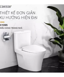 Bồn cầu 1 khối nắp êm Caesar C1395 (CD1395)