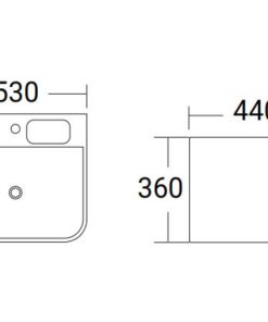 Chậu Lavabo Treo Tường A5-500