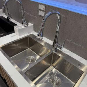 Chậu bếp đôi đặt bàn 820MM INAX mã FFASX124