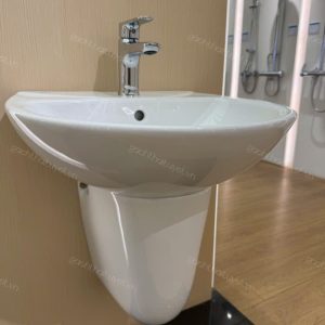 Chậu rửa Treo tường kết hợp chân chậu INAX mã L-285V+L-288Vc