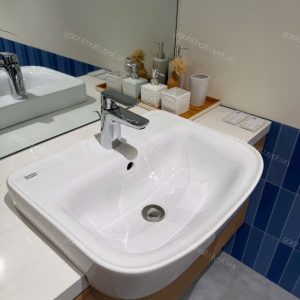 Chậu rửa đặt nửa bàn LOVEN INAX mã 0533-WT