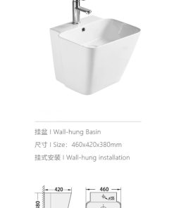 Chậu treo liền khối EKOZXI mã CLK03