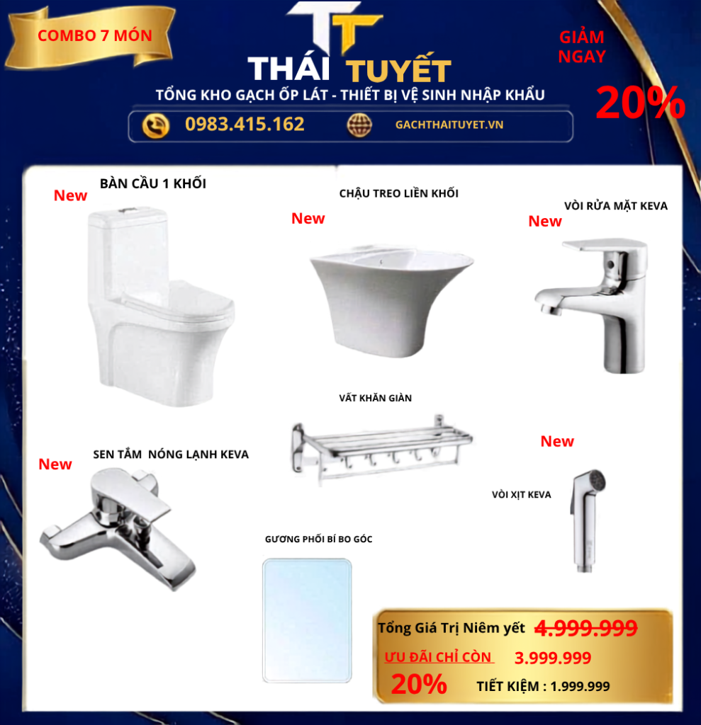 Combo Thiết bị vệ sinh TT114