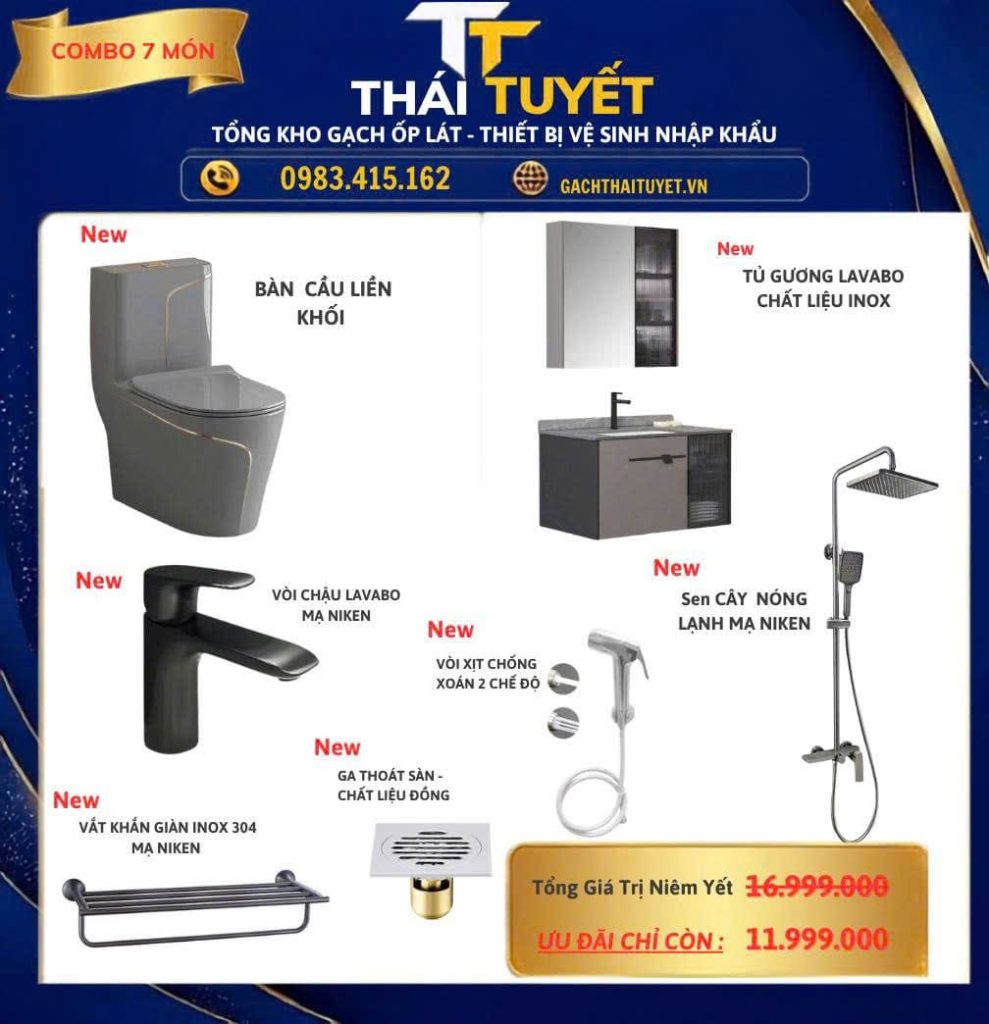Combo Thiết bị vệ sinh TT121