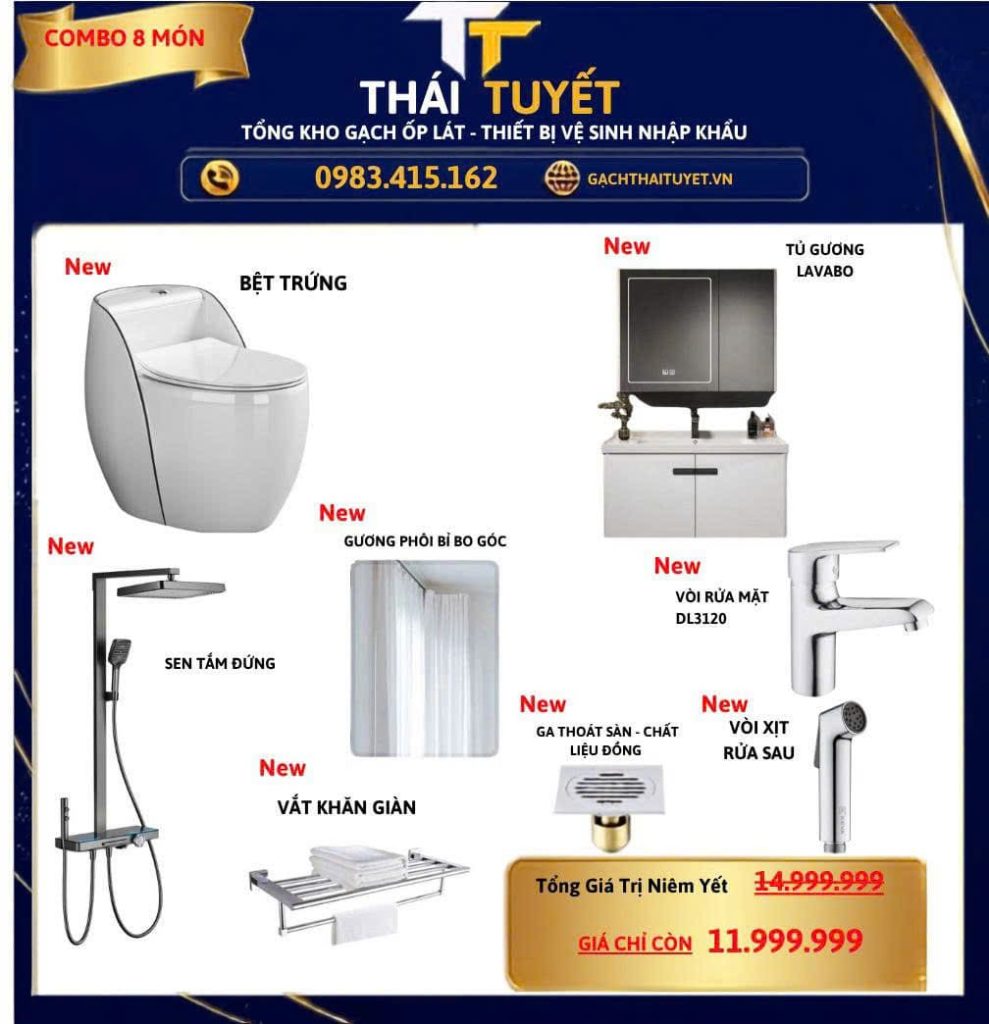 Combo Thiết bị vệ sinh TT124