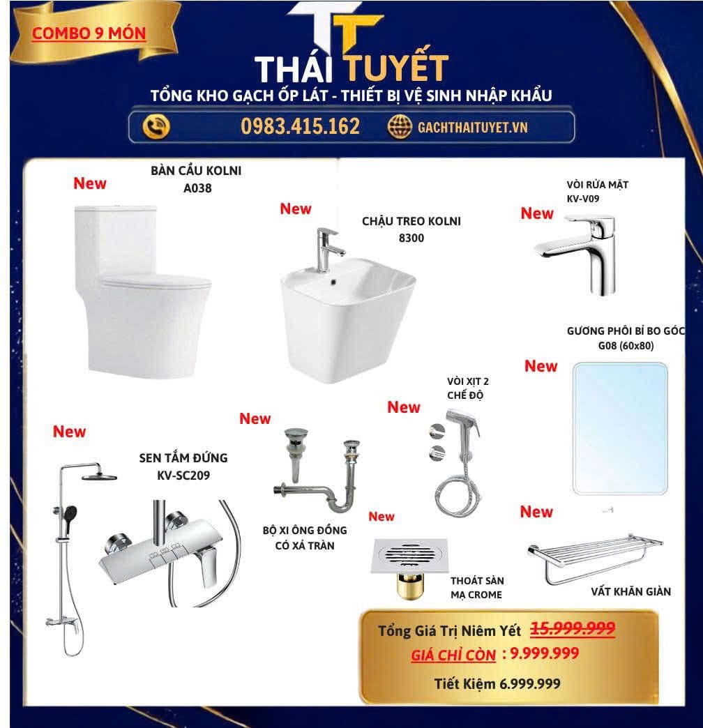 Combo Thiết bị vệ sinh TT125
