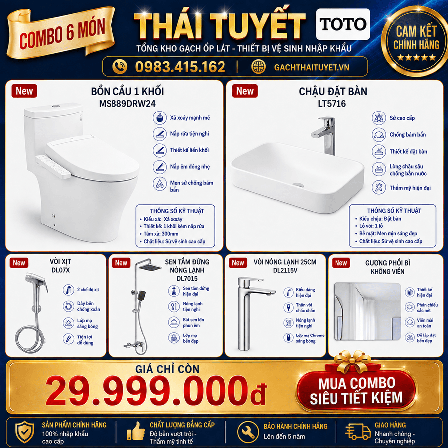 Combo Thiết bị vệ sinh TT137