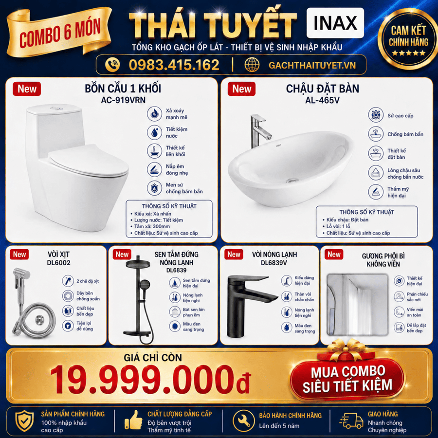 Combo Thiết bị vệ sinh TT139