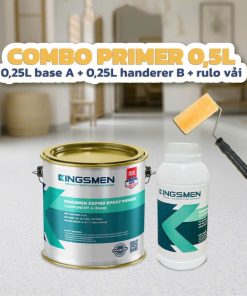 Combo sơn lót sàn Kingsmen Epoxy Primer KEP100 + Rulo Vải (0,5L-2L)