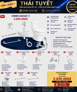 Combo thiết bị vệ sinh Caesar số 11