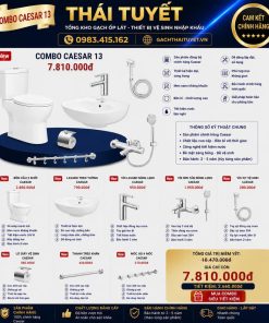 Combo thiết bị vệ sinh Caesar số 13