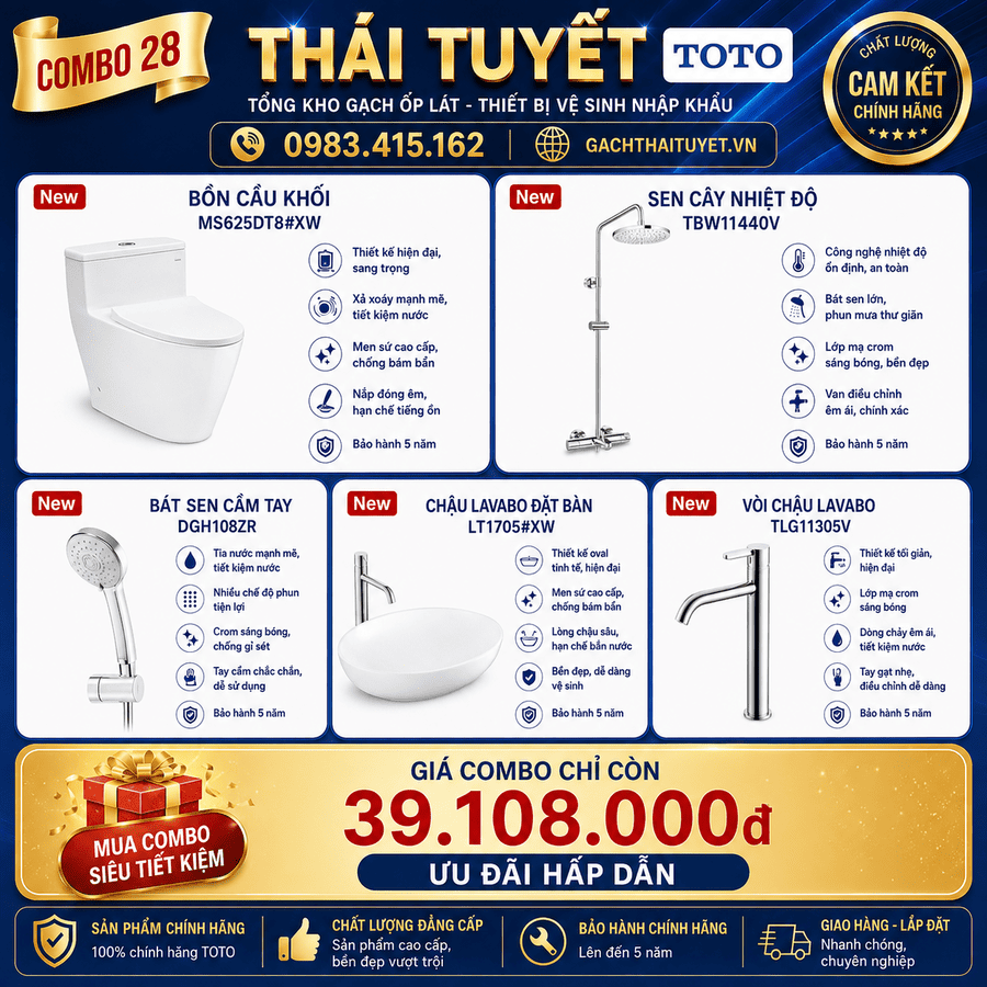 Combo thiết bị vệ sinh TOTO 28