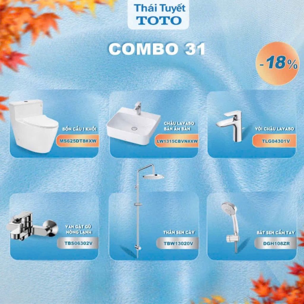 Combo thiết bị vệ sinh TOTO 31