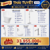 Combo thiết bị vệ sinh TOTO 33