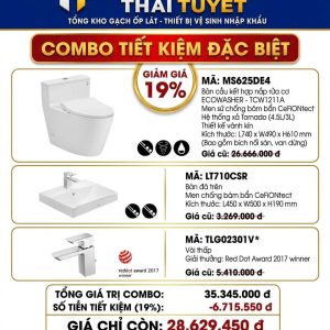 Combo thiết bị vệ sinh TOTO 34