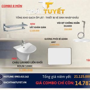Combo thiết bị vệ sinh TT01