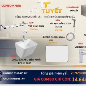 Combo thiết bị vệ sinh TT05