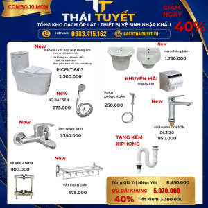 Combo thiết bị vệ sinh TT112