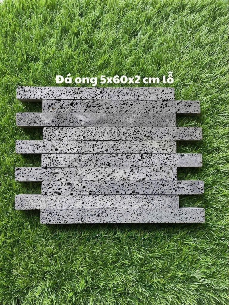 Đá ong 5x60x2 cm lỗ