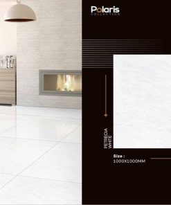Gạch 100x100 ASI mã PETRECIA WHITE Men Bóng Hai Da