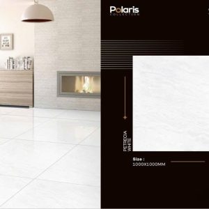 Gạch 100x100 ASI mã PETRECIA WHITE Men Bóng Hai Da