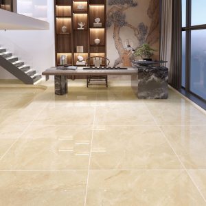 Gạch 100x100 Ấn Độ Novocera mã CLAROS CREMA Men Bóng