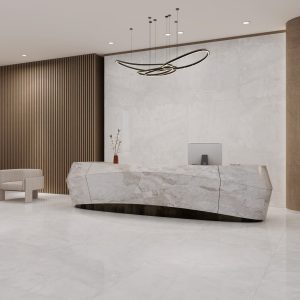 Gạch 100x100 Ấn Độ Novocera mã ONYX WHITE Men Matt Babysatin