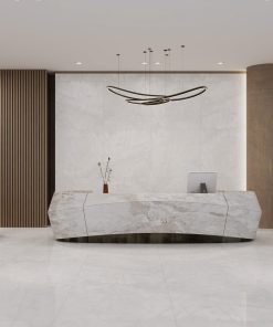 Gạch 100x100 Ấn Độ Novocera mã ONYX WHITE Men Matt Babysatin