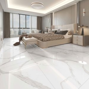 Gạch 100x100 Ấn Độ Novocera mã STATUARIO ALASKA Men Bóng