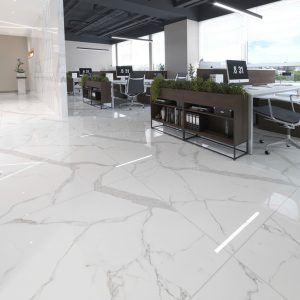 Gạch 100x100 Ấn Độ Novocera mã STATUARIO ALASKA Men Bóng