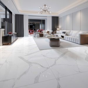 Gạch 100x100 Ấn Độ Novocera mã STATUARIO ALASKA Men Bóng