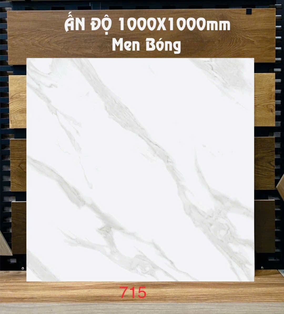 Gạch 100x100 Ấn Độ mã 715 Men Bóng