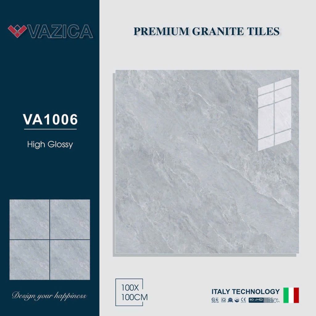 Gạch 100x100 VAZICA mã VA1006 Men Siêu Bóng