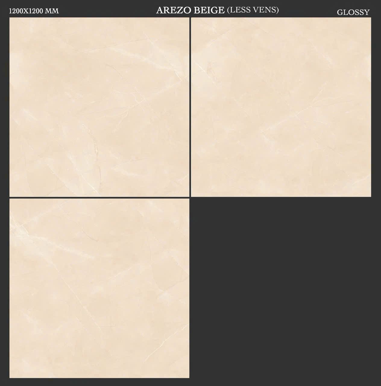 Gạch 120x120 ASI mã GRAVEL BEIGE Men Bóng