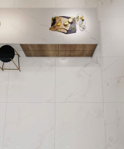 Gạch 120x120 Ấn Độ Novocera mã DUSK WHITE Men Bóng