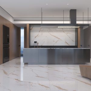Gạch 120x120 Ấn Độ Novocera mã GOLDEN STATUARIO Men Bóng