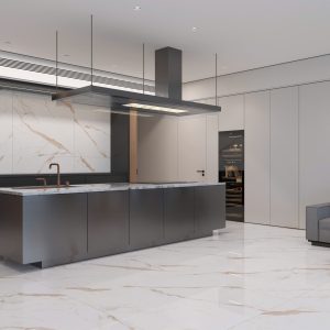 Gạch 120x120 Ấn Độ Novocera mã GOLDEN STATUARIO Men Bóng