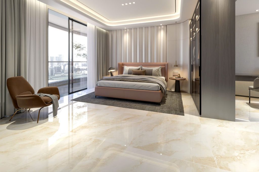 Gạch 120x120 Ấn Độ Novocera mã MORGAN GOLD Men Bóng