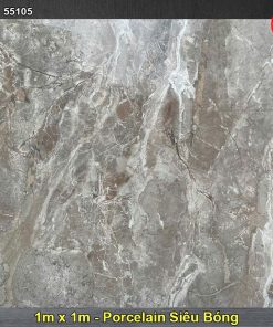 Gạch 1m x 1m Hoàn Mỹ Perfetto 55105 Vân Đá Nâu