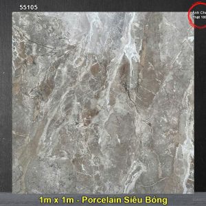 Gạch 1m x 1m Hoàn Mỹ Perfetto 55105 Vân Đá Nâu